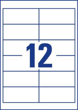 Avery univerzális címke - fehér 97 x 42,3 mm