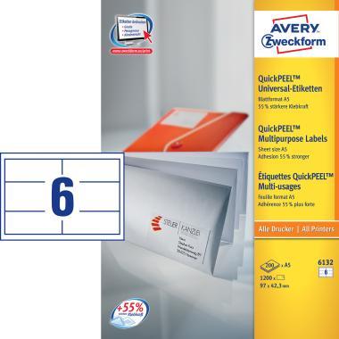Avery Zweckform univerzális címke DIN A5, 97x 42,3 mm / QP