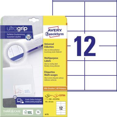 Avery univerzális címke - fehér 105 x 48 mm