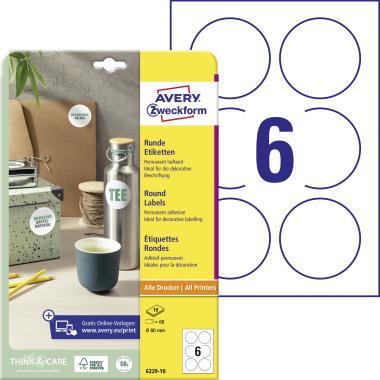 Avery körcímke 80mm 10 ív