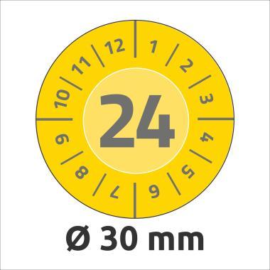 Avery időjárásálló öntapadó plakettek 2024 Vinyl Ø30