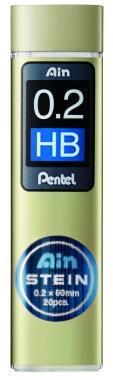 Pentel irónbél AIN Stein HB 0,2 mm, 20 szál/tubus