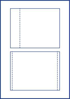 Avery mikroperforált CD tokbeté 151 x 118 mm