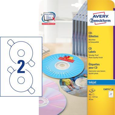 Avery öntapadó CD címke 117 mm