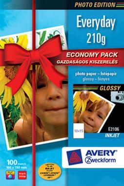 Economy fényes fotópapír 10x15cm 210g 100 ív