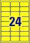 Visszaszedhető színes címke piros,zöld,kék,sárga 63,5x33,9mm 8lap