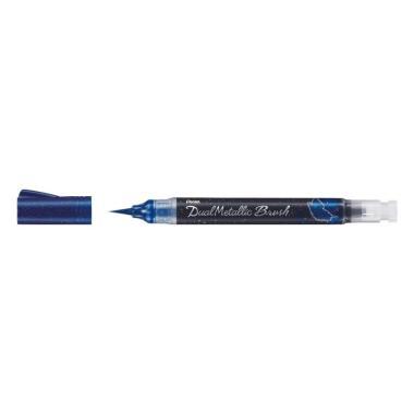 Pentel ecsettoll Dual Metallic - kék + metálzöld