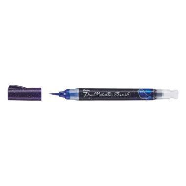 Pentel ecsettoll Dual Metallic - lila + metálkék
