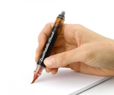 Pentel ecsettoll Dual Metallic - rózsaszín + metálrózsaszín