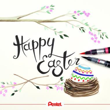 Pentel ecsettoll aquarell tintával - citromsárga