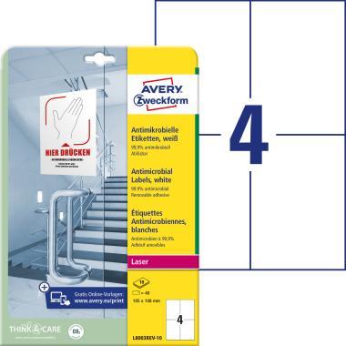 Antimikrobiális fóliacímke visszaszedhető 105x148mm átlátszó