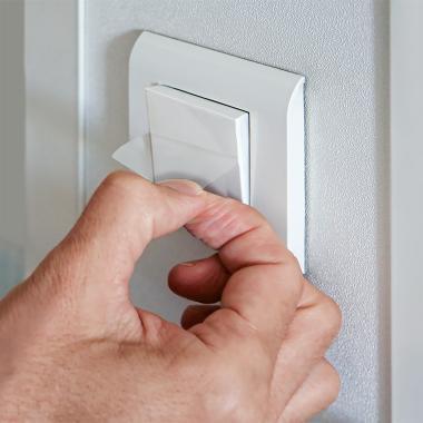 Antimikrobiális fóliacímke visszaszedhető 99,1 x 67,7 mm fehér