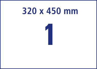 Antimikrobiális fóliacímke visszaszedhető SRA3 320x450 mm átlátszó