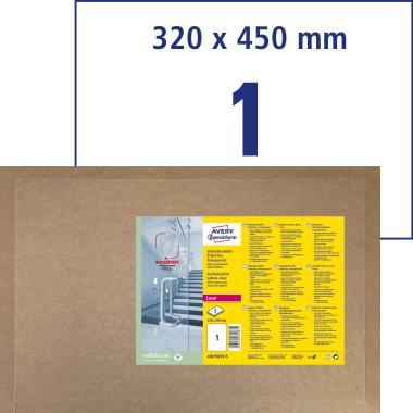 Antimikrobiális fóliacímke visszaszedhető SRA3 320x450 mm átlátszó