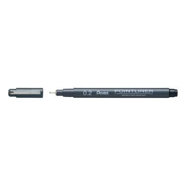 Pentel tűfilc Pointliner 0,2 mm - fekete