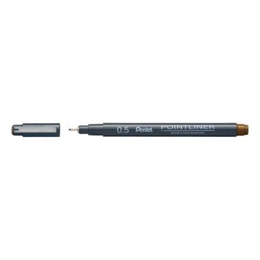 Pentel tűfilc Pointliner 0,5 mm - szépia