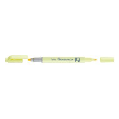Pentel szövegkiemelő kétvégű pasztell  1,0 mm - 3,5 mm - sárga