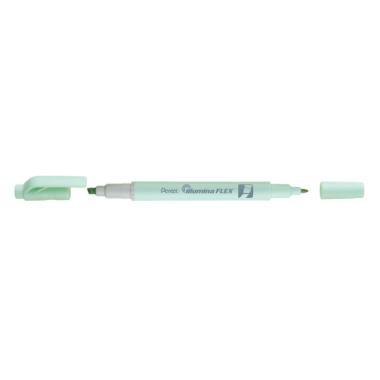Pentel szövegkiemelő kétvégű pasztell  1,0 mm - 3,5 mm - zöld