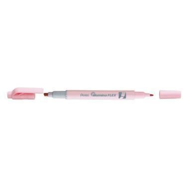 Pentel szövegkiemelő kétvégű pasztell  1,0 mm - 3,5 mm - rózsaszín