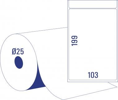 Avery DIREKT thermo címke 103 x 199 mm cséve25Ø
