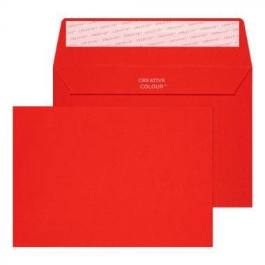 Boríték Élénk Piros  114 × 162 mm C6 (5 db/csomag)