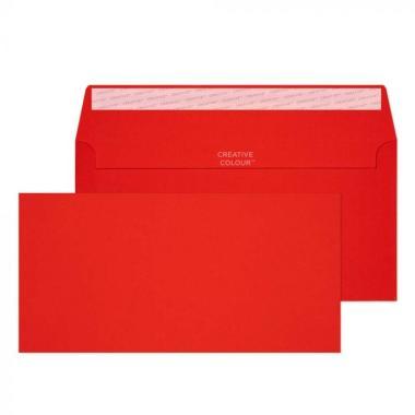 Boríték Élénk Piros 114 × 229 mm DL+ (5 db/csomag)