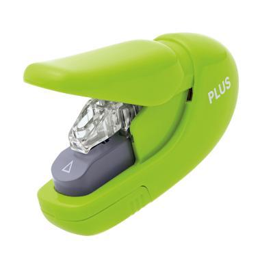 PLUS kapocsmentes tűző- és lyukasztógép - KÉZI - zöld