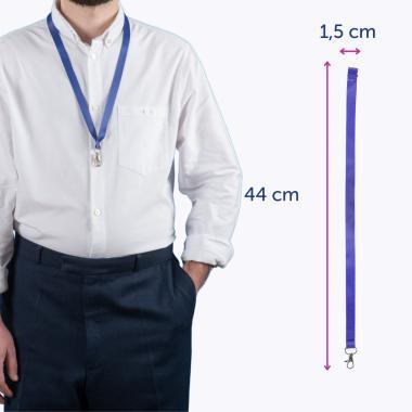 Avery nyakpánt újrahasznosított, 15 x 440 mm, 10 db - kék