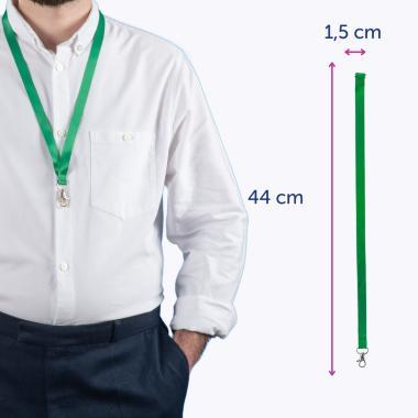 Avery nyakpánt újrahasznosított, 15 x 440 mm, 10 db - zöld