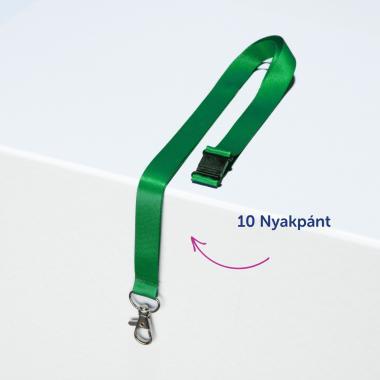 Avery nyakpánt újrahasznosított, 15 x 440 mm, 10 db - zöld