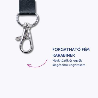 Avery nyakpánt újrahasznosított, 15 x 440 mm, 10 db - fekete