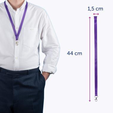 Avery nyakpánt újrahasznosított, 15 x 440 mm, 10 db - lila