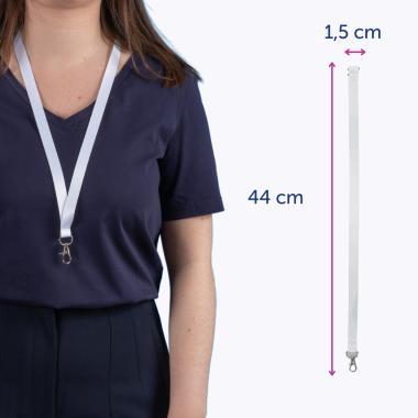 Avery nyakpánt újrahasznosított, 15 x 440 mm, 10 db - fehér