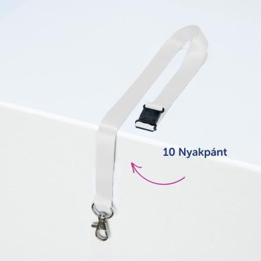 Avery nyakpánt újrahasznosított, 15 x 440 mm, 10 db - fehér
