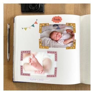 ONLINE matricsomag baby fotóalbum matrica szett 189 matrica/12 ív