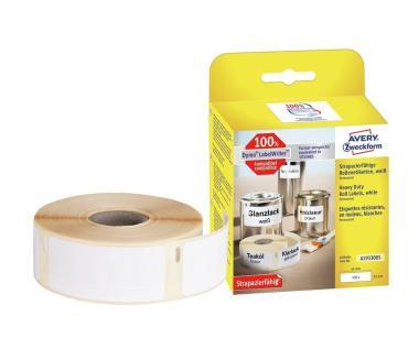 Avery időjárásálló tekercses címke 19 x 64 mm - fehér