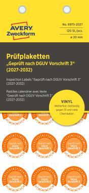 Avery időjárásálló öntapadó plakett Vinyl 