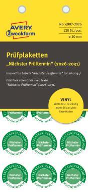 Avery időjárásálló öntapadó plakett Vinyl 