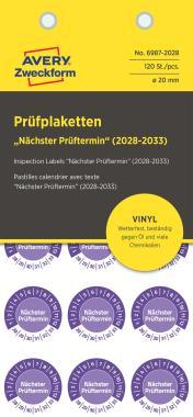 Avery időjárásálló öntapadó plakett Vinyl 