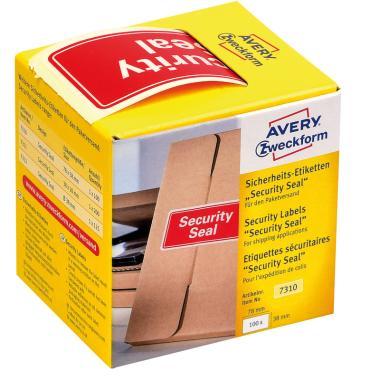 Avery biztonsági zárócímke Security Seal 78x38mm