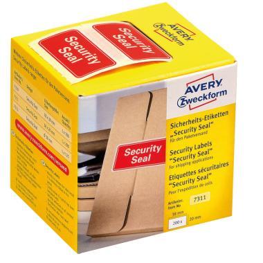 Avery biztonsági zárócímke Security Seal 38x20mm