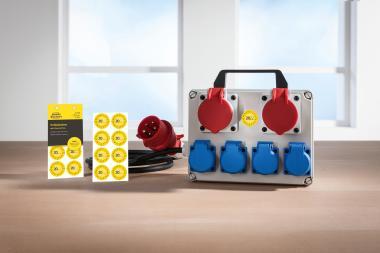 Avery időjárásálló öntapadó plakett 20XX  Ø 30 mm - sárga