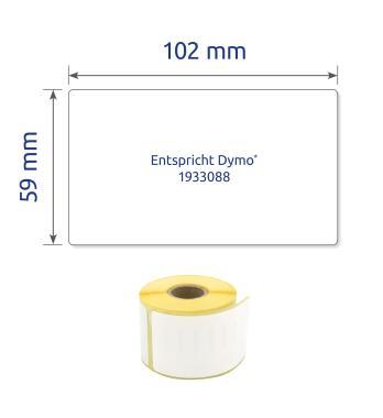 Avery tekercses öntapadó időjárásálló címke hőnyomtatóhoz 59x102mm - fehér