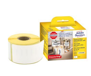 Avery tekercses öntapadó időjárásálló címke hőnyomtatóhoz 59x102mm - fehér