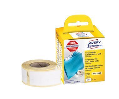 Avery tekercses öntapadó címke, termo nyomtatóhoz  50 x 12 mm, 220 címke