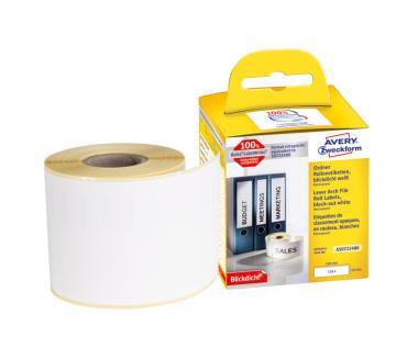 Avery tekercses öntapadó címke, termo nyomtatóhoz 190 x 59 mm, 110 címke