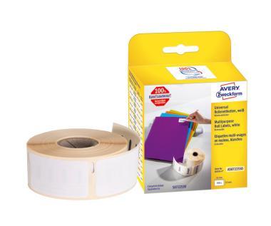 Avery tekercses öntapadó címke, termo nyomtatóhoz 19 x 51 mm, 500 címke