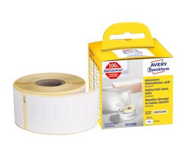 Avery tekercses öntapadó címke, thermo nyomtatóhoz 36 x 89 mm 260 címke