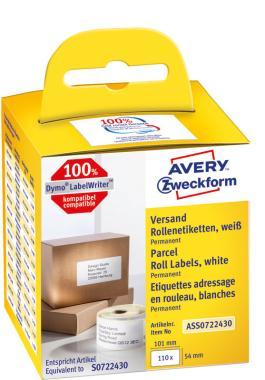 Avery tekercses öntapadó címke, thermo nyomtatóhoz 54 x 101 mm 110 címke