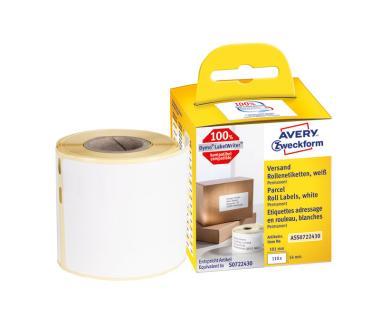 Avery tekercses öntapadó címke, thermo nyomtatóhoz 54 x 101 mm 110 címke